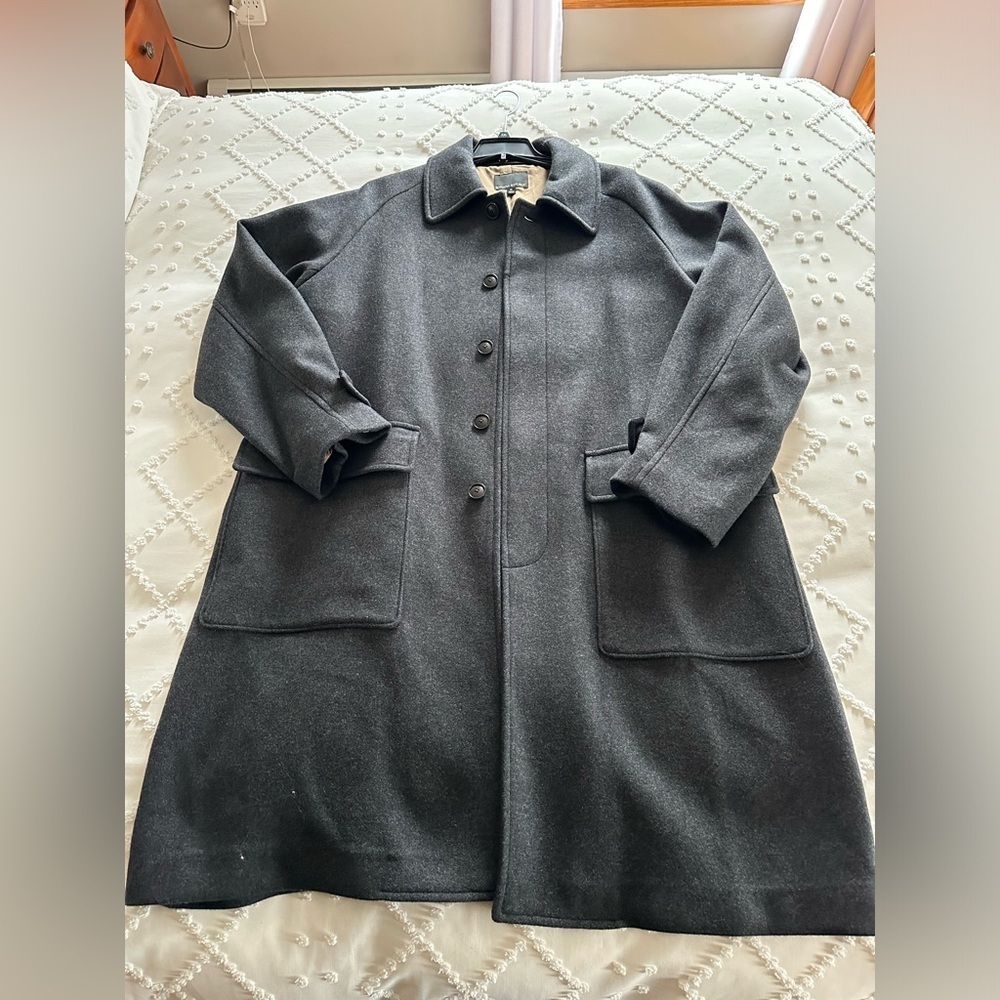 Men’s Wool Topcoat - Banana Republic - XL